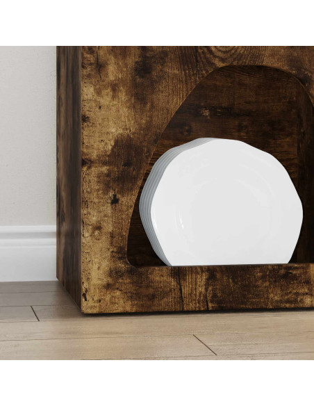 Credenza Rovere fumé 40 x 35 x 100.5 cm Legno multistrato