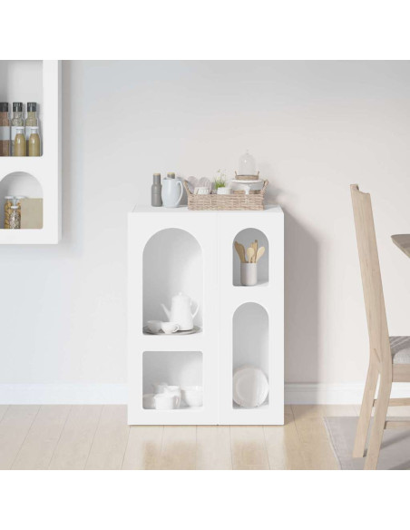 Credenza Bianco 59 x 35 x 80.5 cm Legno multistrato