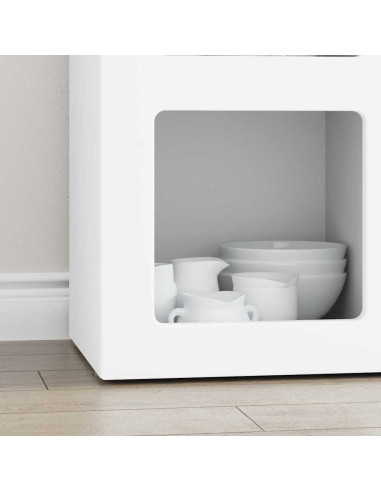 Credenza Bianco 59 x 35 x 80.5 cm Legno multistrato