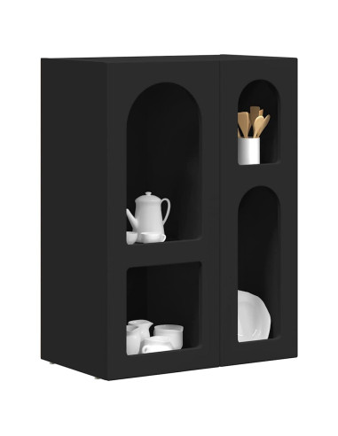 Credenza Nero 59 x 35 x 80.5 cm Legno multistrato