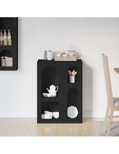 Credenza Nero 59 x 35 x 80.5 cm Legno multistrato