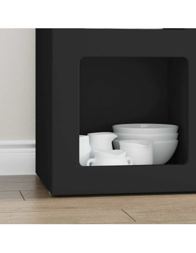 Credenza Nero 59 x 35 x 80.5 cm Legno multistrato