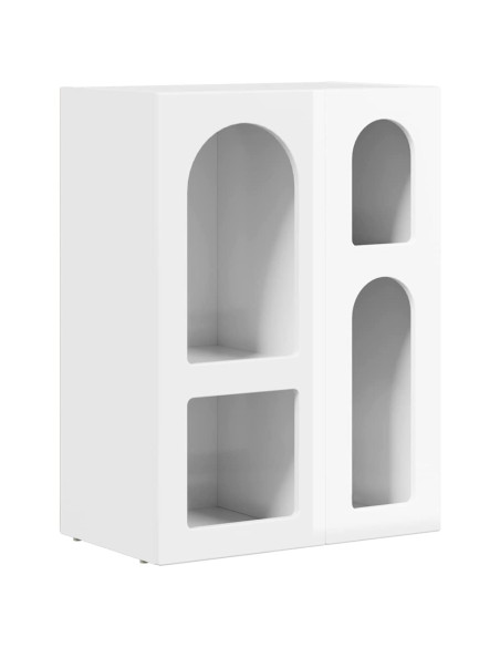 Credenza Bianco Lucido 59 x 35 x 80.5 cm Legno multistrato