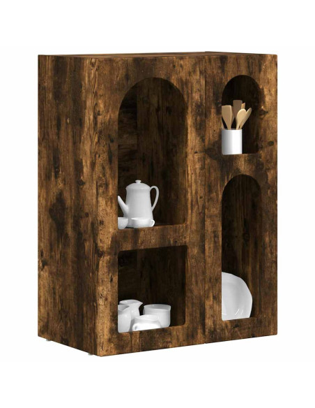 Credenza Rovere fumé 59 x 35 x 80.5 cm Legno multistrato