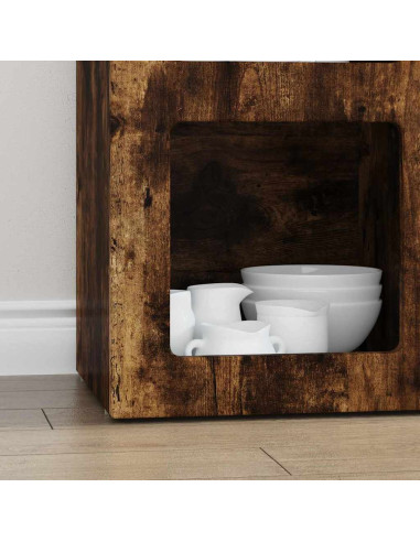 Credenza Rovere fumé 59 x 35 x 80.5 cm Legno multistrato