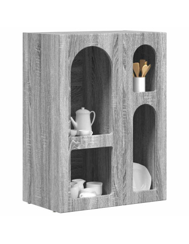 Credenza Grigio Sonoma 59 x 35 x 80.5 cm Legno multistrato