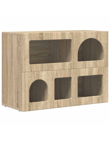 Credenza Rovere Sonoma 80.5 x 35 x 59 cm Legno multistrato