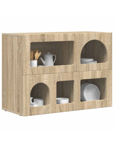 Credenza Rovere Sonoma 80.5 x 35 x 59 cm Legno multistrato