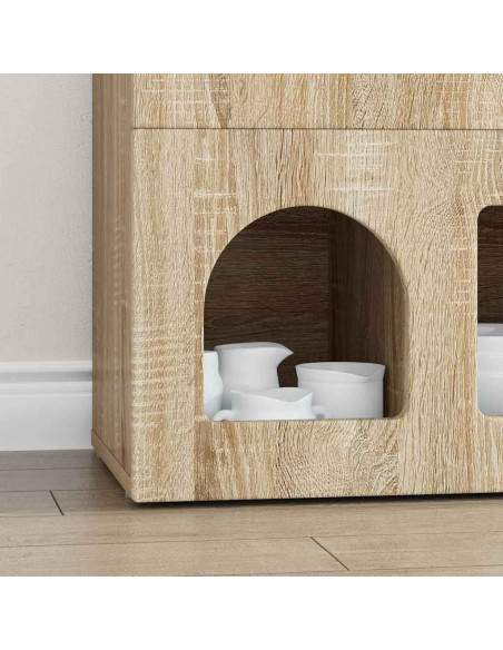 Credenza Rovere Sonoma 80.5 x 35 x 59 cm Legno multistrato