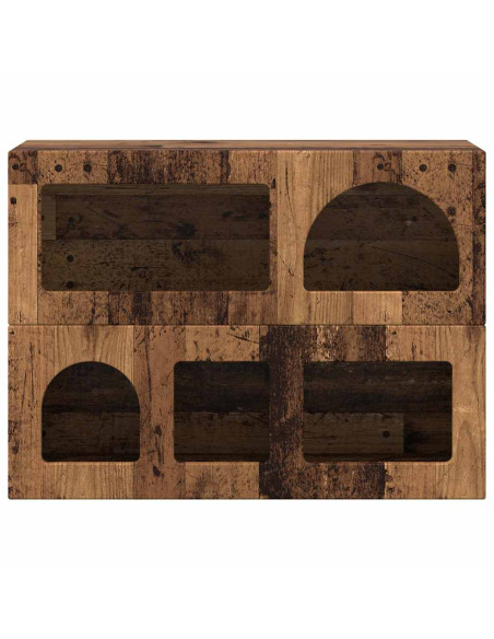 Credenza Legno vecchio 80.5 x 35 x 59 cm Legno multistrato