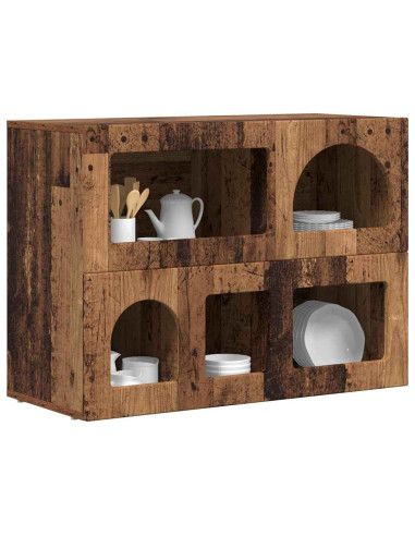 Credenza Legno vecchio 80.5 x 35 x 59 cm Legno multistrato