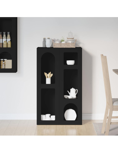 Credenza Nero 59 x 35 x 100,5 cm Legno multistrato