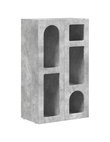 Credenza Grigio cemento 59 x 35 x 100,5 cm Legno multistrato