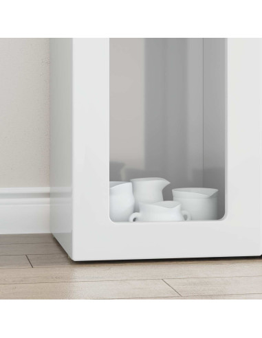 Credenza Bianco Lucido 59 x 35 x 100,5 cm Legno multistrato