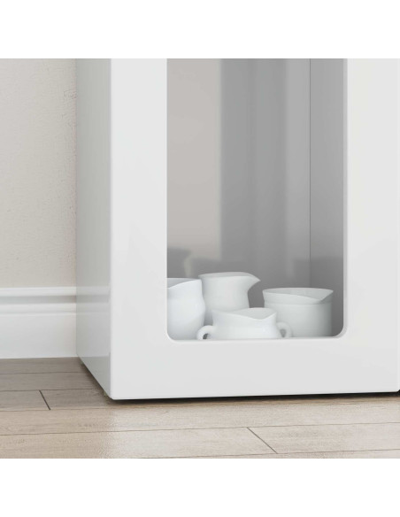 Credenza Bianco Lucido 59 x 35 x 100,5 cm Legno multistrato