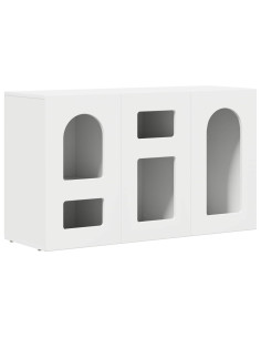 Credenza Bianco 100 x 35 x 59 cm Legno multistrato 2