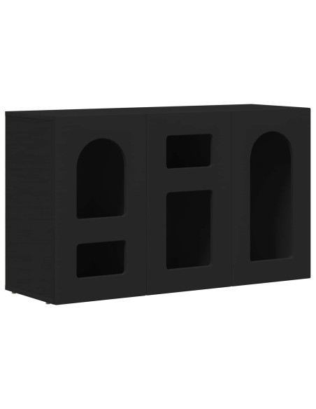Credenza Nero 100 x 35 x 59 cm Legno multistrato