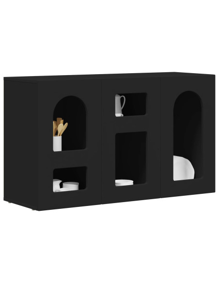 Credenza Nero 100 x 35 x 59 cm Legno multistrato
