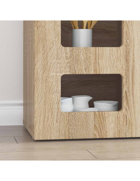 Credenza Rovere Sonoma 100 x 35 x 59 cm Legno multistrato