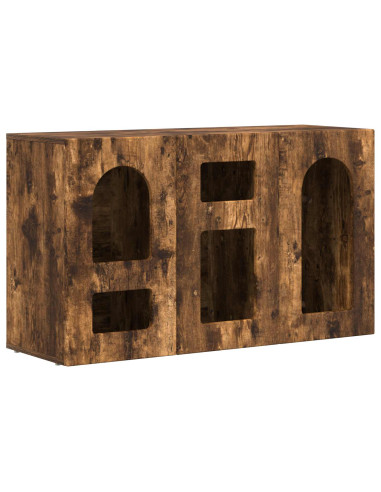 Credenza Rovere fumé 100 x 35 x 59 cm Legno multistrato