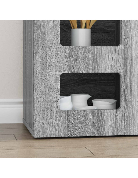 Credenza Grigio Sonoma 100 x 35 x 59 cm Legno multistrato