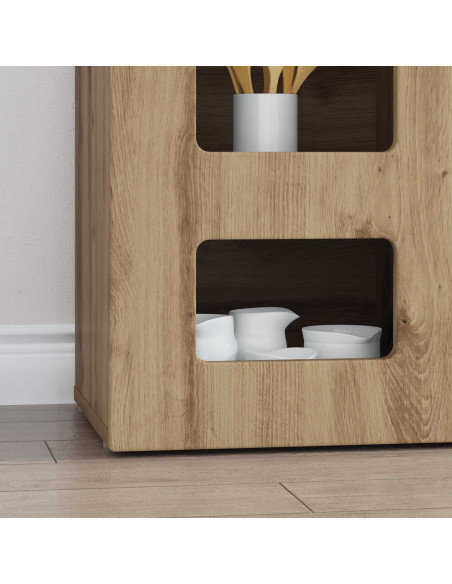 Credenza Rovere artigianale 100 x 35 x 59 cm Legno multistrato