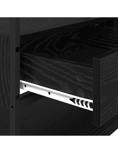 Guardaroba Rovere nero 89 x 39 x 184.5 cm Legno multistrato