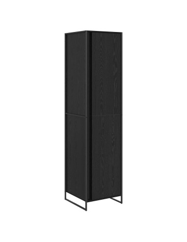Armadio 2 pcs Rovere Nero 50 x 50 x 200 cm Legno multistrato