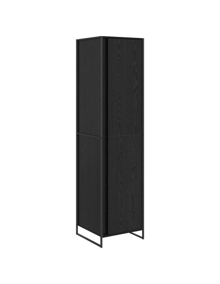 Armadio 2 pcs Rovere Nero 50 x 50 x 200 cm Legno multistrato