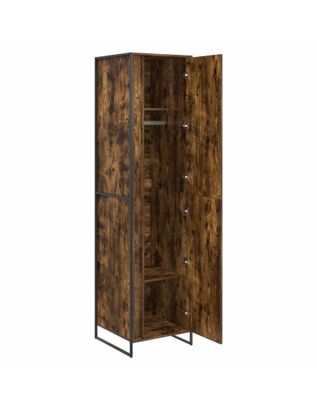 Armadio 2 pcs Quercia Fumosa 50 x 50 x 200 cm Legno multistrato