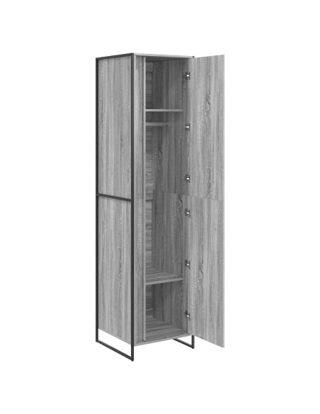 Armadio 2 pcs Grigio Sonoma 50 x 50 x 200 cm Legno multistrato