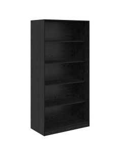 Guardaroba Rovere Nero 100 x 50 x 200 cm Legno multistrato 2