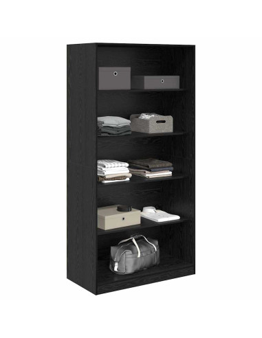 Guardaroba Rovere Nero 100 x 50 x 200 cm Legno multistrato