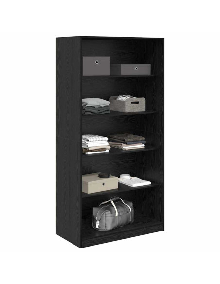 Guardaroba Rovere Nero 100 x 50 x 200 cm Legno multistrato