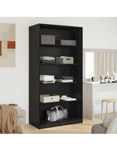 Guardaroba Rovere Nero 100 x 50 x 200 cm Legno multistrato