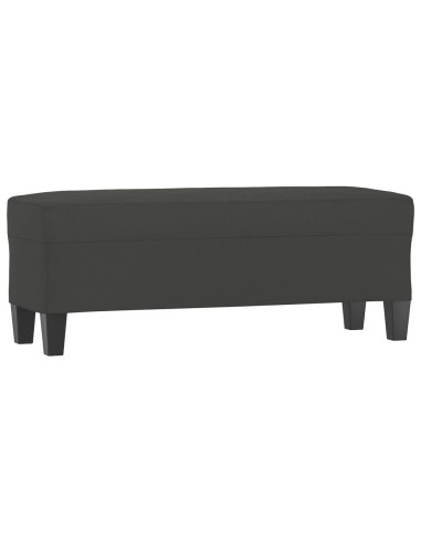 Panca grigio scuro 100x35x41 cm in Microfibra