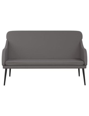 Panca Grigia 110x76x80 cm in Similpelle