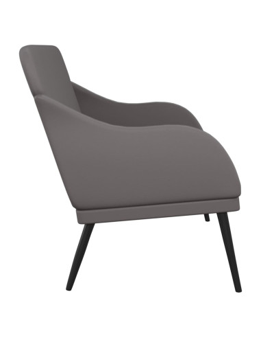 Panca Grigia 110x76x80 cm in Similpelle