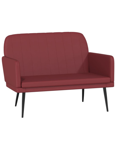 Panca Rosso Vino 107x80x81 cm in Similpelle