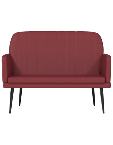 Panca Rosso Vino 107x80x81 cm in Similpelle