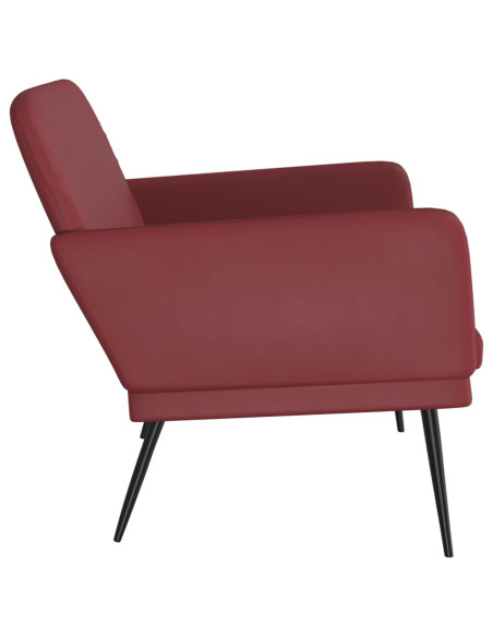 Panca Rosso Vino 107x80x81 cm in Similpelle