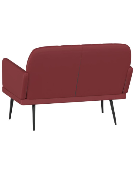 Panca Rosso Vino 107x80x81 cm in Similpelle