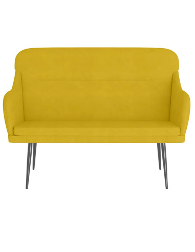Panca Gialla 110x76x80 cm in Velluto
