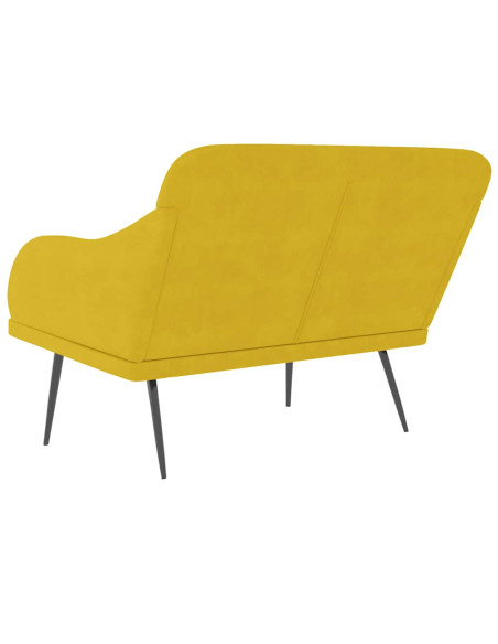 Panca Gialla 110x76x80 cm in Velluto