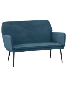 Panca Blu 108x79x79 cm in Velluto 2