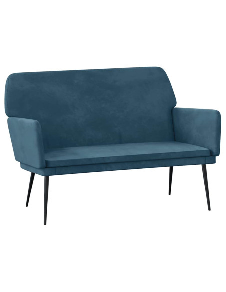 Panca Blu 108x79x79 cm in Velluto