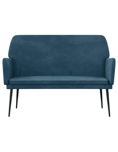Panca Blu 108x79x79 cm in Velluto