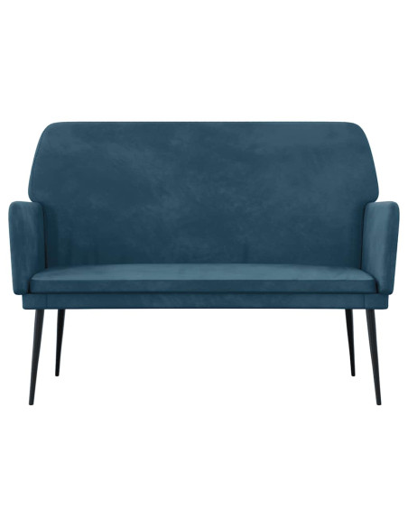 Panca Blu 108x79x79 cm in Velluto