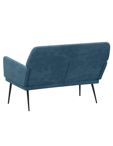 Panca Blu 108x79x79 cm in Velluto