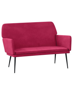 Panca Rosso Vino 108x79x79 cm in Velluto 2